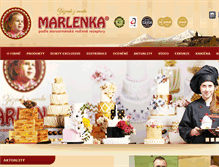 Tablet Screenshot of marlenka.cz